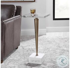 Campeiro Brushed Brass Drink Table
