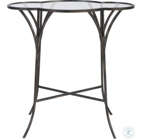 Adhira Aged Black Accent Table
