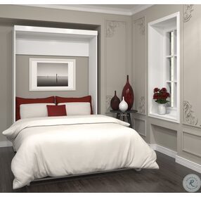 Pur White 59" Full Murphy Bed