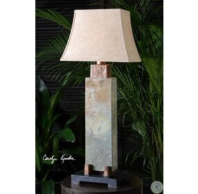 Tall Slate Outdoor Table Lamp