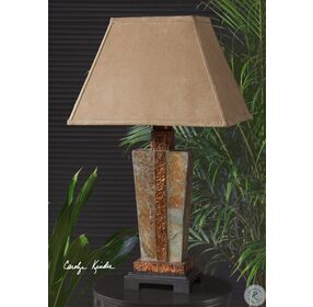 Slate Accent Outdoor Lamp