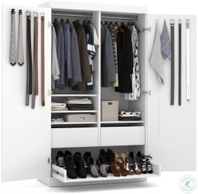 Pur By White Pullout Armoire