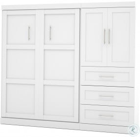 26897 Pure White 95" Door Full Wall Bed