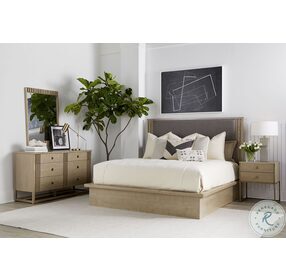 North Side Light Gray And Shale Queen Platform Bed
