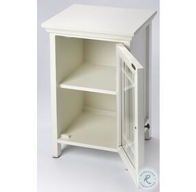Baxter Glossy White Chairside Chest