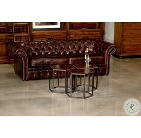 Piccadilly Club Brown Leather Sofa
