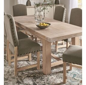 Bauhaus Beige Extendable Dining Table