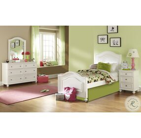 Madison Natural White Painted Full Panel Bed