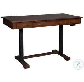 Mocha Brown Adjustable Desk