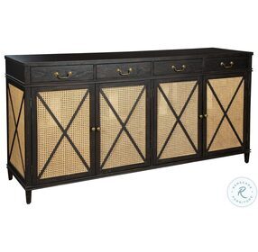 Special Reserve Brown Cane Panel Doors TV Stand