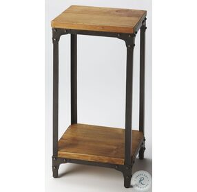 Grimsley Iron and Wood Pedestal Stand