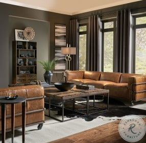 Antwerp Brown Leather Couch