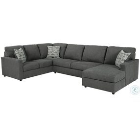 Edenfield Charcoal RAF Corner Chaise Sectional