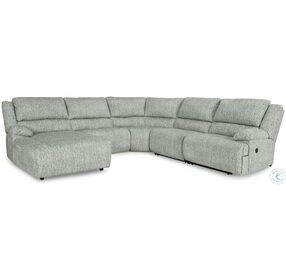 McClelland Gray 5 Piece Reclining Sectional with LAF Chaise
