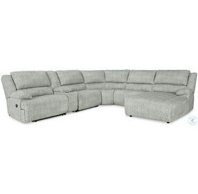 McClelland Gray 6 Piece Reclining Sectional with RAF Chaise
