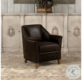 Granville Brown Leather Chair