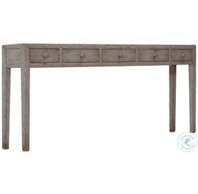 Jewelers Ivory Console Table