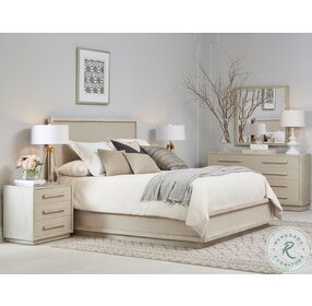 Cotiere Linen King Panel Bed