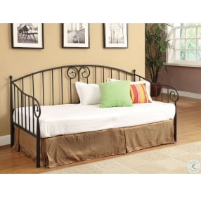 Grover Black Metal Twin Daybed