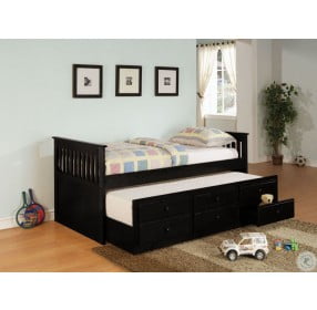 Black Twin Daybed With Trundle