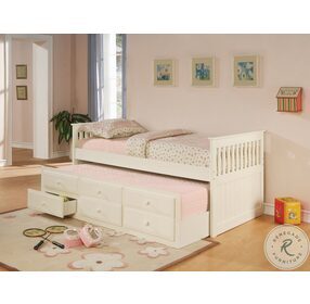 Rochford White Twin Daybed With Link Spring