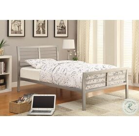 Cooper Silver Twin Metal Bed