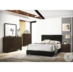 Conner Black Twin Panel Bed