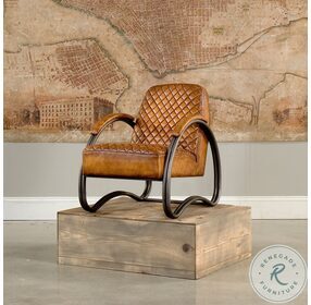Montmartre Brown Carter Leather Chair