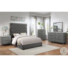 Nathan White And Gray 5 Drawer Chest