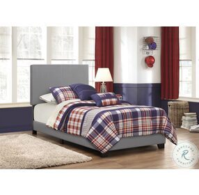 Dorian Grey Upholstered Twin Panel Bed