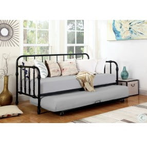 Marina Black Twin Daybed With Trundle
