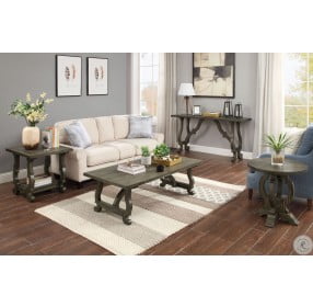 Orchard Park Brown Round Accent Table