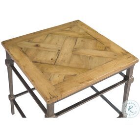 Hunter Gray Parquet Side Table