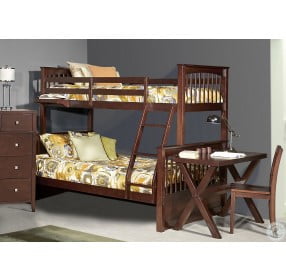 Pulse Chocolate Twin Over Full Bunk Bed