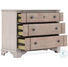 Alcove Belgian Ivory And Washed Maple Bachelors Chest