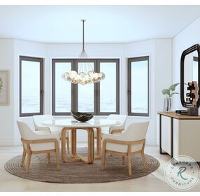 Portico Sienna And White Dining Table