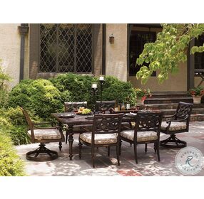 Royal Kahala Black Sands Brown Rectangular Outdoor Dining Table