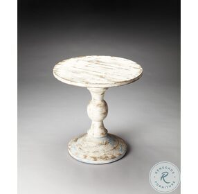 Grandma's Attic Artifacts Pedestal Table