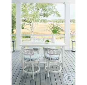 Seabrook Oyester White Outdoor Bistro Table