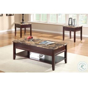 Orton Dark Cherry End Table