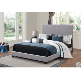 Boyd Grey Upholstered Full Panel Bed