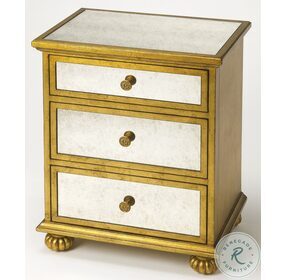 Grable Gold Leaf Accent Chest