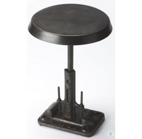 Industrial Chic Black Accent Table