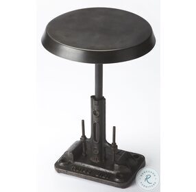Industrial Chic Black Accent Table