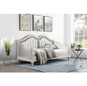 Evangeline Silver And Ivory Twin Daybed