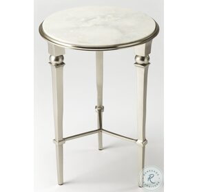 Darrieux Distressed Marble End Table