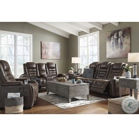 Game Zone Bark Power Reclining Loveseat with Adjustable Headrest