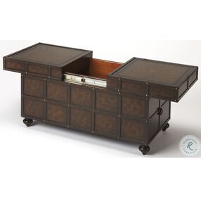 Heritage Dennard Faux Leather Trunk Cocktail Table