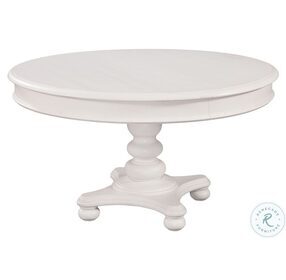 Rodanthe Dove White Pedestal Extendable Oval Dining Room Set