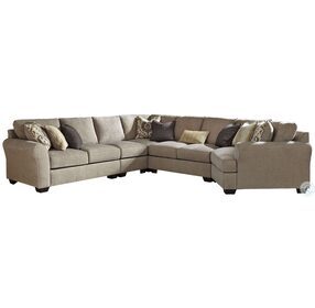 Pantomine Driftwood 5 Piece Sectional with RAF Cuddler